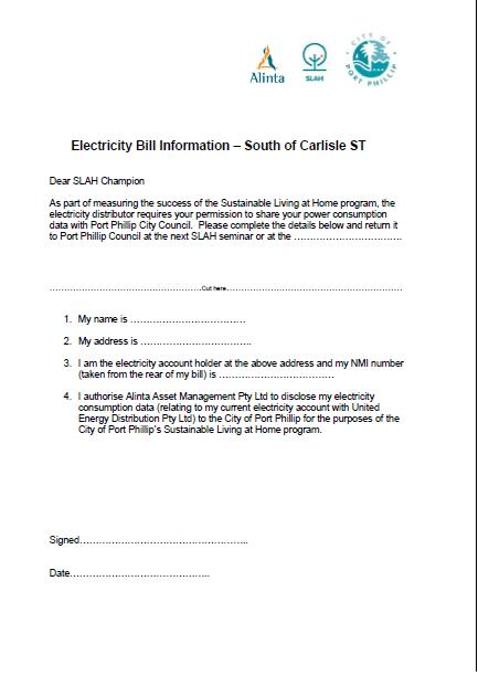 SLAH Electricity Consent Form